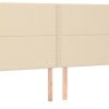 Letti vidaXL Headboard with ears 203x23x118/128cm fabric (3117843)