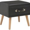 vidaXL Bedside Table Case Fake Leather 40 x 35 x 40 cm Comodini