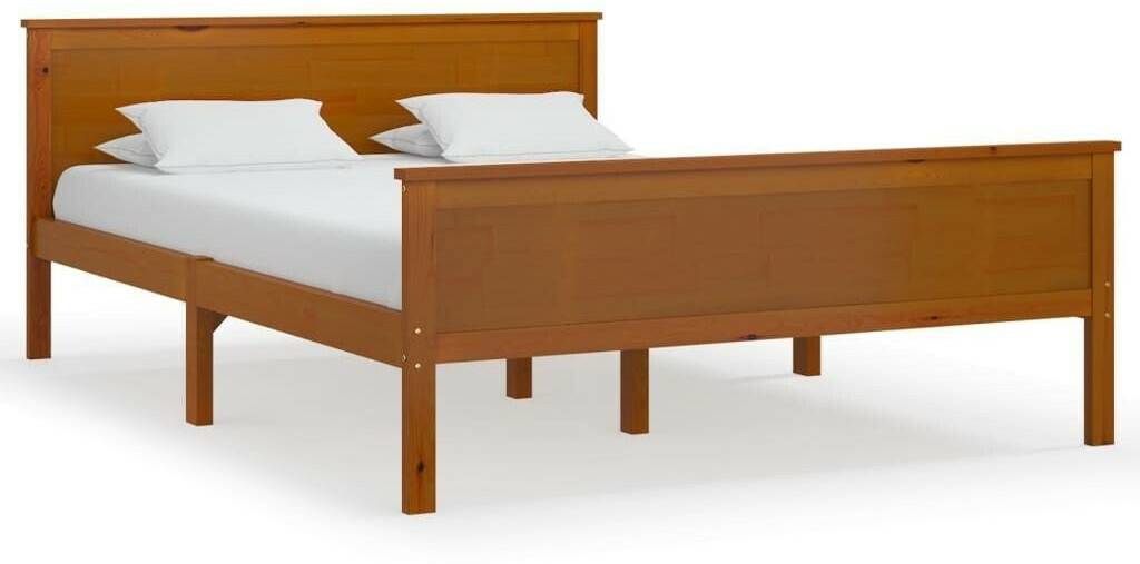 vidaXL Solid wood bed pine wood 140x200cm (322191) Letti