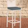 CLP Bar stool Mari iron gray white (112406102) Mobili bar