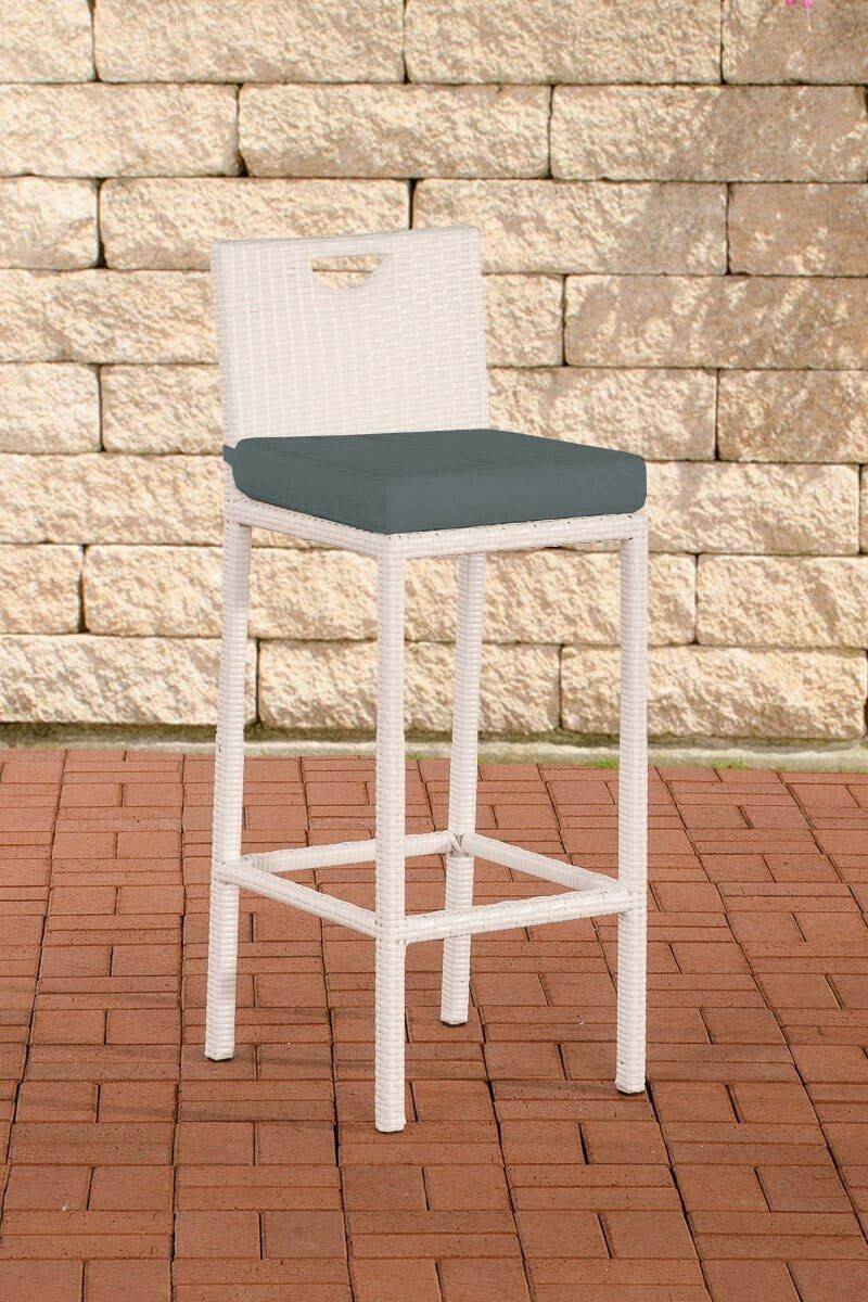 CLP Bar stool Mari iron gray white (112406102) Mobili bar