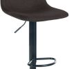 CLP Bar stool Divo fabric black taupe (321722) Mobili bar