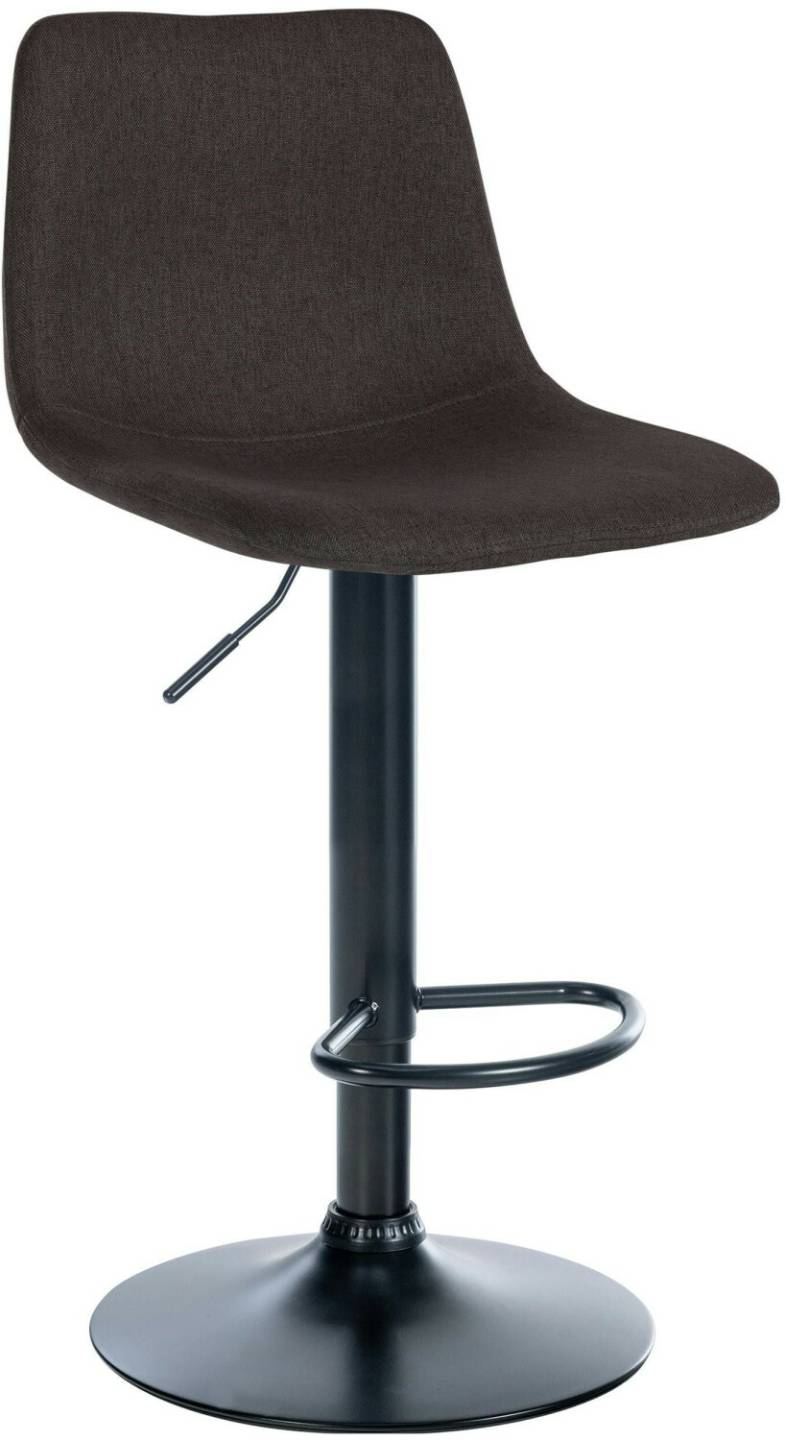 CLP Bar stool Divo fabric black taupe (321722) Mobili bar