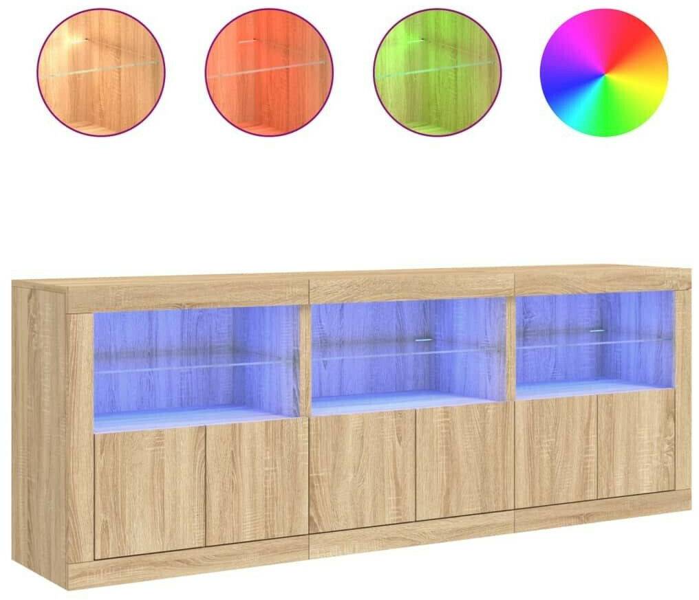 Cassettiere vidaXL Sideboard with LED lights 181.5x67cm (3209004)