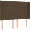 Letti vidaXL Headboard with ears 147x23x118/128cm fabric (3118195)