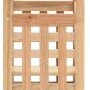 vidaXL Umbrella Holder Walnut Wood Portaombrelli