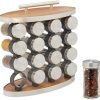 Relaxdays Portable spice rack with 16 jars Portaspezie