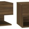 vidaXL Wall Bedside Tables Wood 2 pcs.816951 Comodini