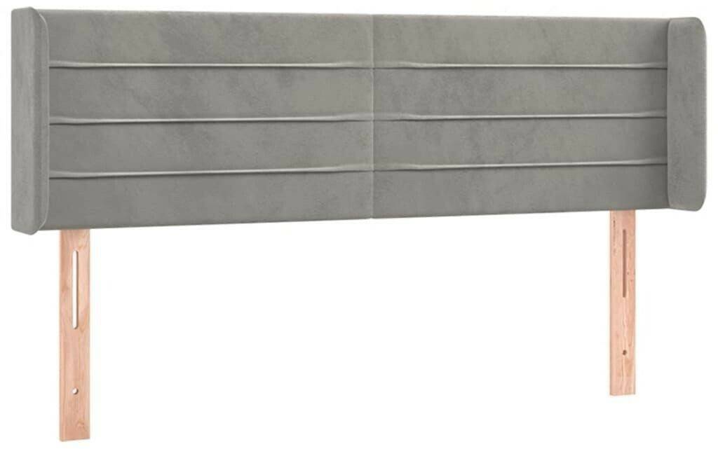 vidaXL LED headboard 147x16x78/88cm velvet (3123424) Letti