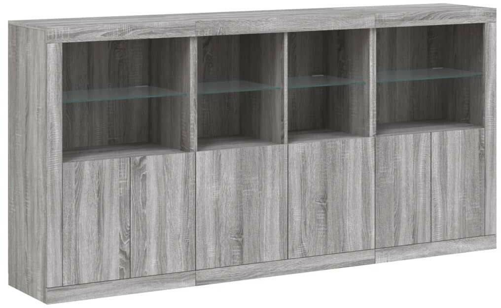 vidaXL Sideboard with LED lights 202x100cm (3209161) Cassettiere