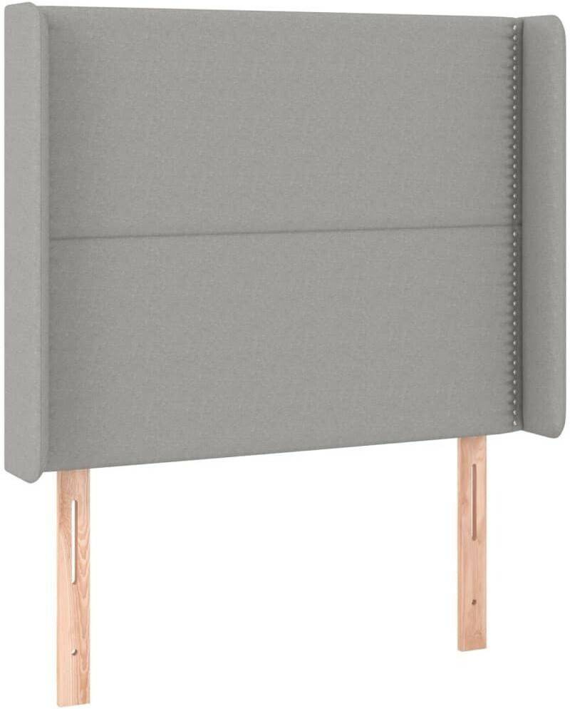 Letti vidaXL LED headboard 93x16x118/128cm fabric (3123890)