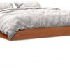 vidaXL Solid wood bed pine 180x200cm (844815) Letti