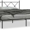 vidaXL Bed frame with headboard metal 180x200cm (376506) Letti