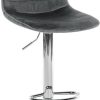 Mobili bar CLP Bar stool Lex velvet chrome dark gray (321893)