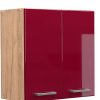 VICCO Wall cabinet R-Line 60 cm oak/bordeaux red high gloss modern Mobili da cucina