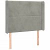 Letti vidaXL LED headboard 103x16x118/128cm velvet (3123950)