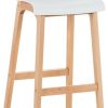 Mobili bar CLP Bar stool Hover Natura 4-foot frame white (101892802)