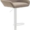 Mobili bar CLP Bar stool Braga fabric white taupe (314521)