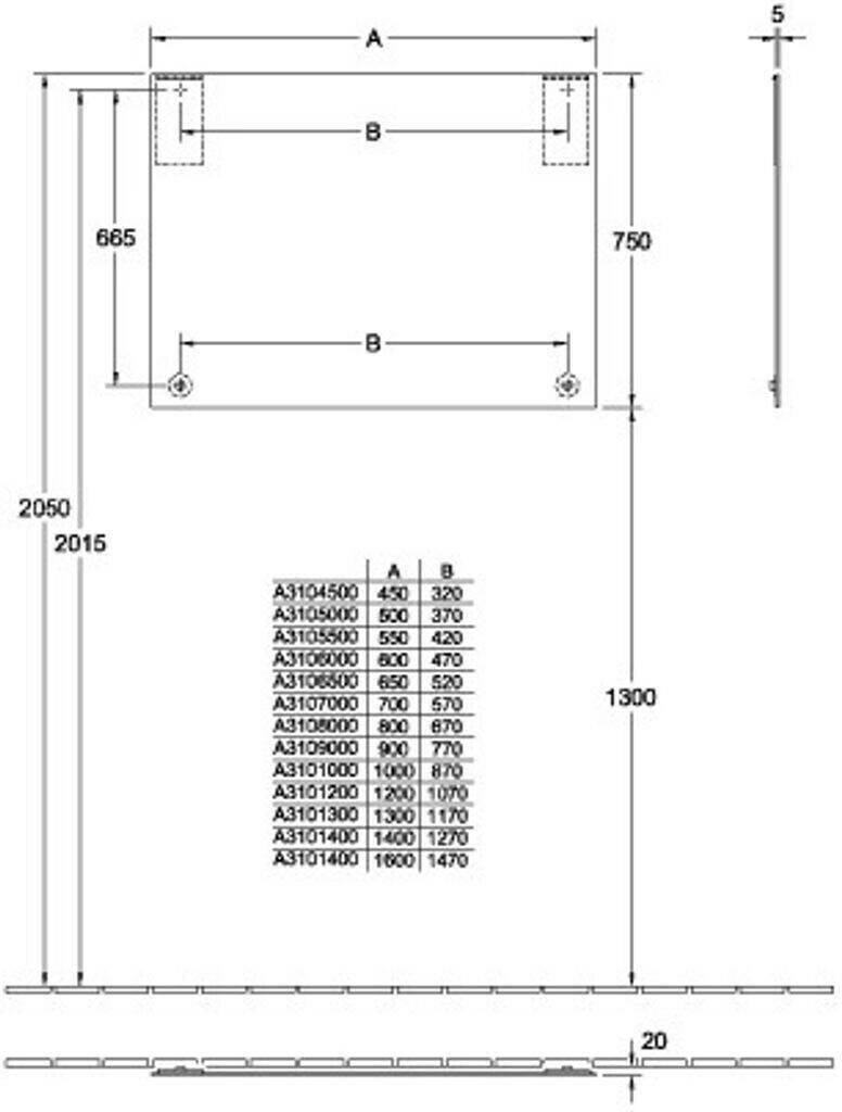 Specchi Villeroy & Boch More to See Mirror A310 (100 cm)