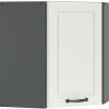 VICCO Corner wall cabinet R-Line 57 cm anthracite/white country house Mobili da cucina