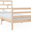 Letti vidaXL Solid wood bed pine 90x200cm (3101268)