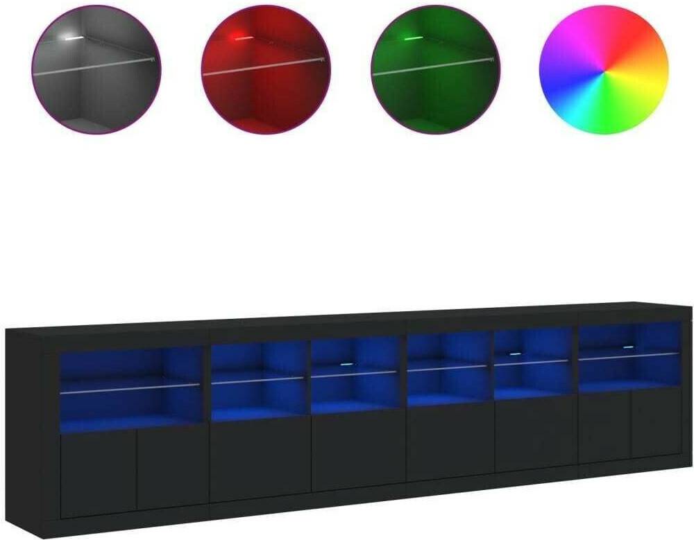 vidaXL Sideboard with LED lights 283x67cm (3209017) Cassettiere