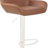 CLP Bar stool Braga artificial leather white light brown (318130) Mobili bar