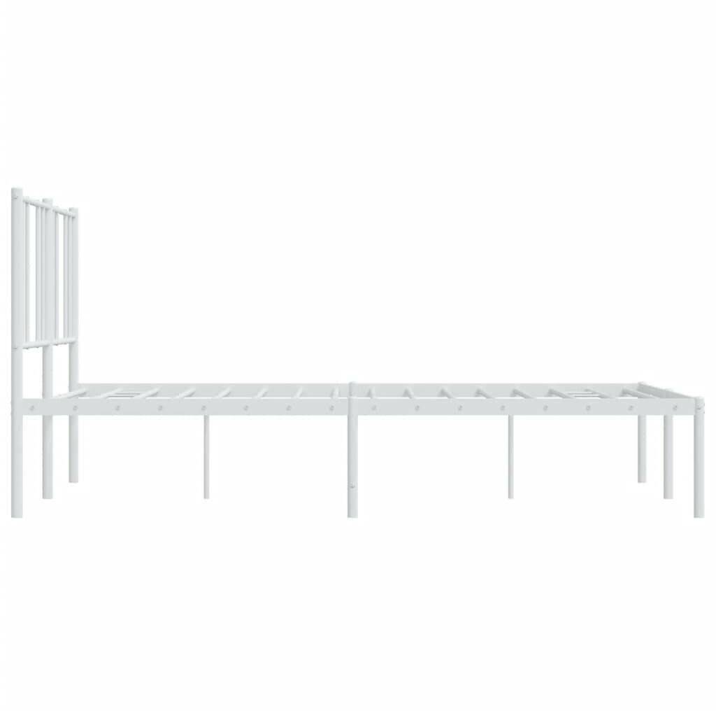 Letti vidaXL Bed frame with headboard metal 160x200cm (352532)