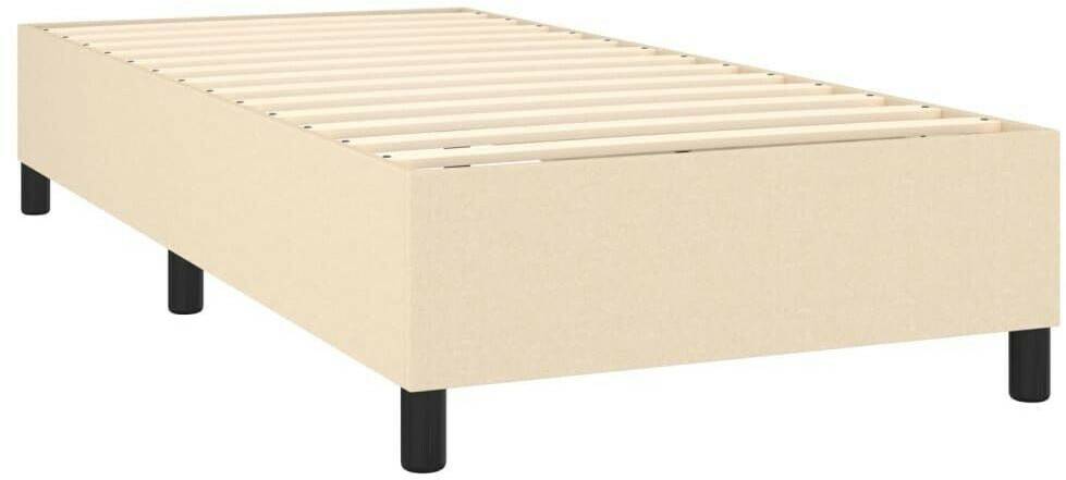 vidaXL Box spring bed with mattress 90x190cm fabric (3141582) Letti