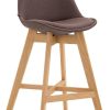 CLP Bar stool Cannes fabric Natura brown (102478303) Mobili bar