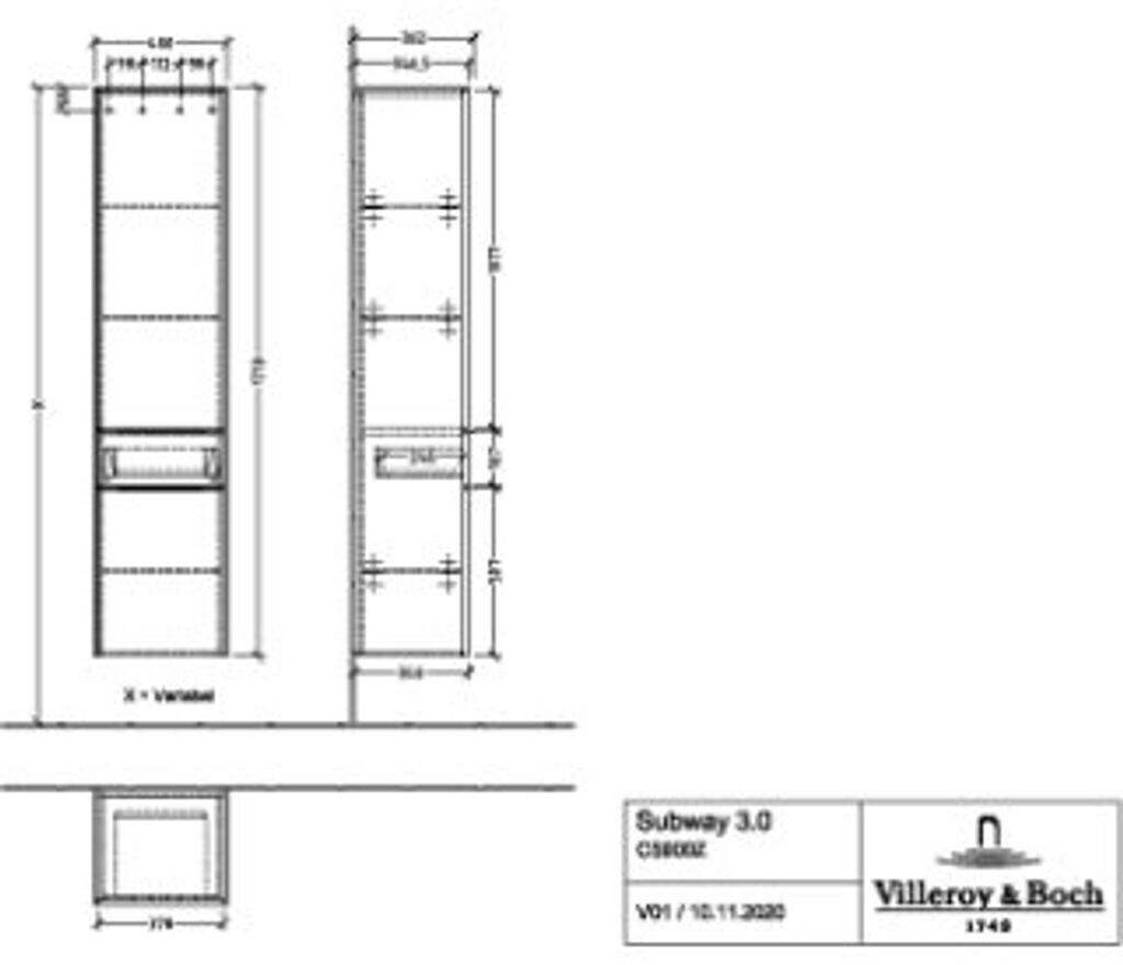 Villeroy & Boch C59001RK Mobili da bagno