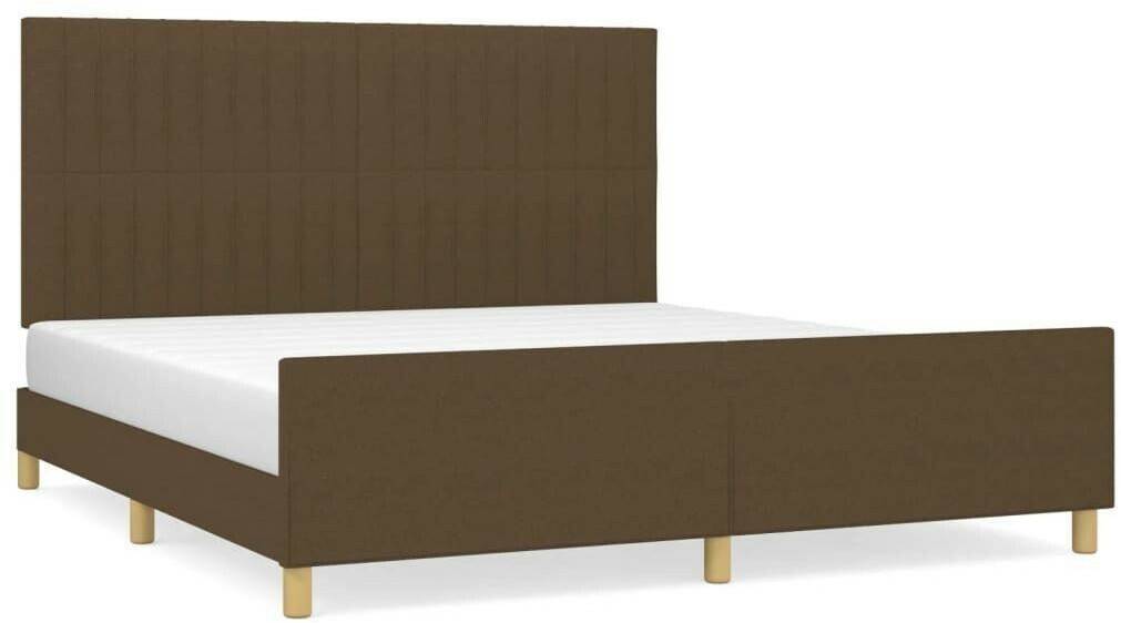 Letti vidaXL Bed frame with headboard 180x200cm fabric (3125238)