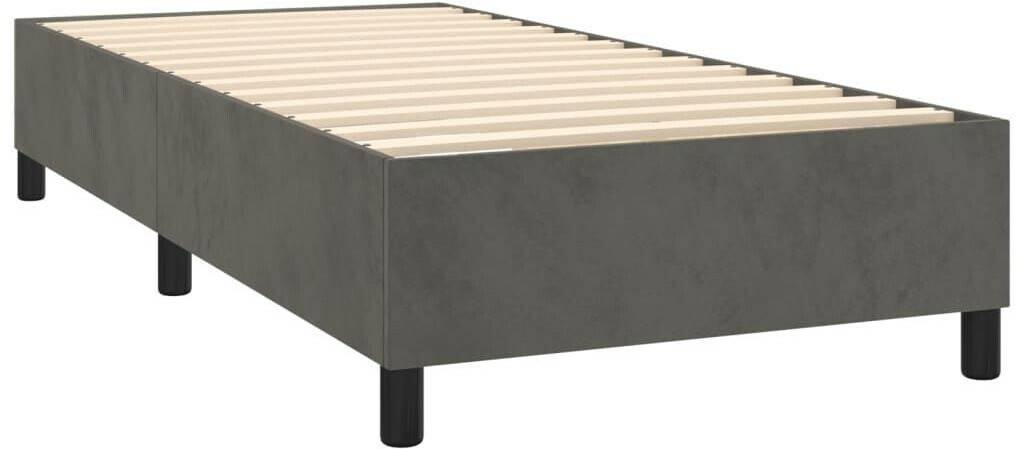 vidaXL Box spring bed with mattress 90x190cm velvet (3143056) Letti