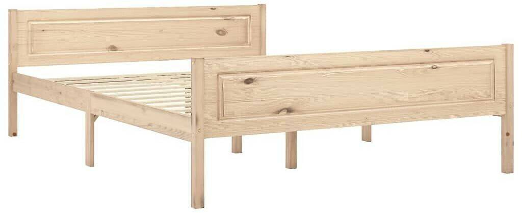 vidaXL Solid wood bed pine 160x200cm (322100) Letti