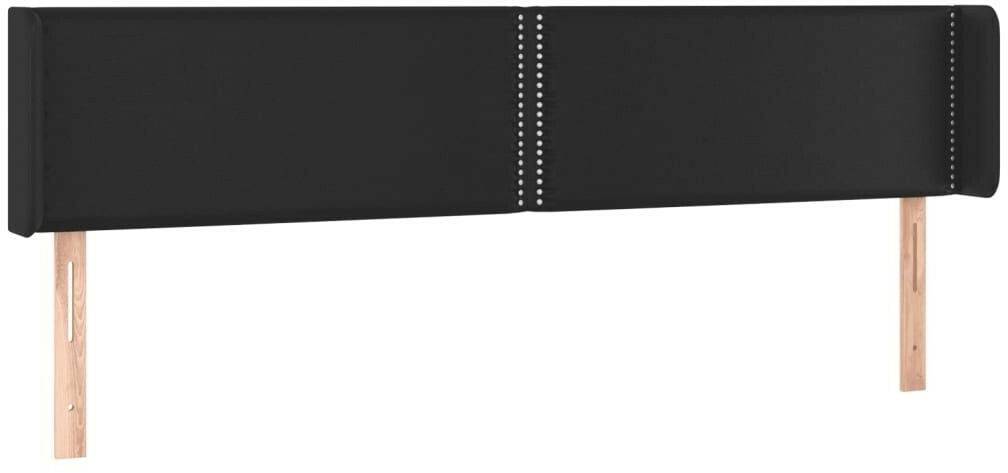 vidaXL LED headboard 203x16x78/88cm artificial leather (3123204) Letti