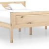 vidaXL Solid wood bed pine 160x200cm (322100) Letti