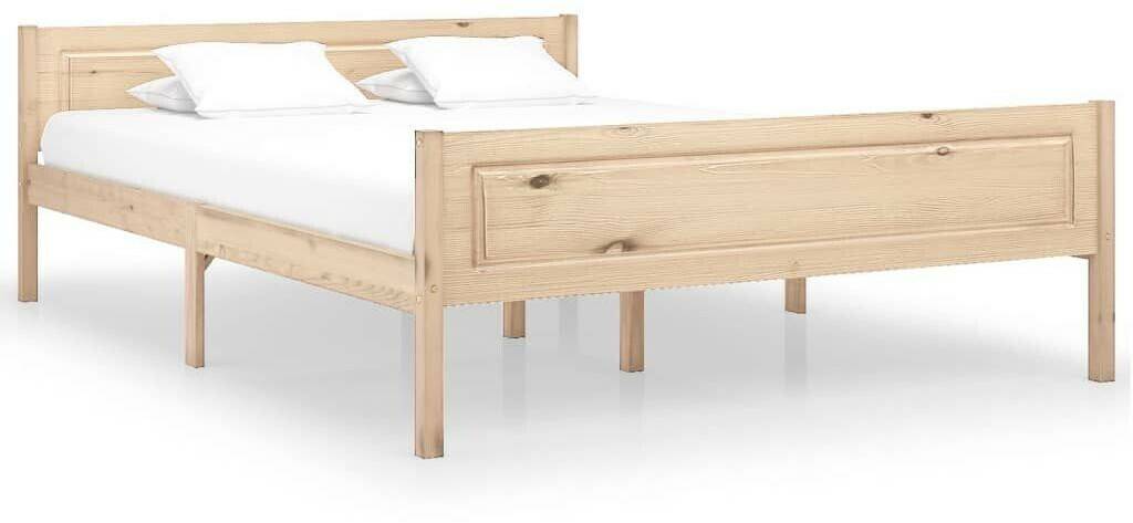 vidaXL Solid wood bed pine 160x200cm (322100) Letti