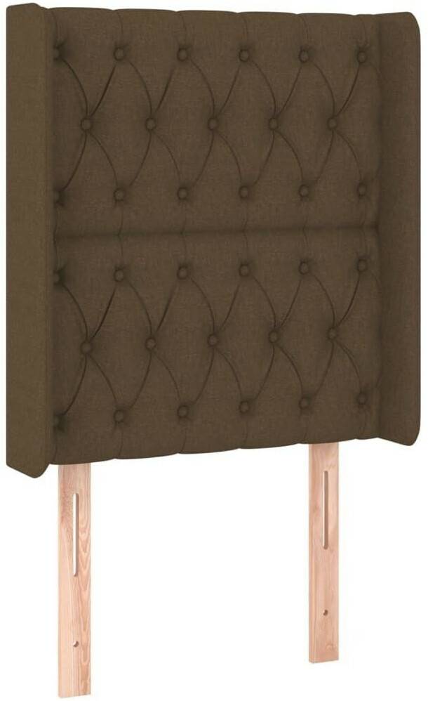 Letti vidaXL Headboard with ears 83x16x118/128cm fabric (3119893)