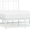 Letti vidaXL Bed frame with headboard metal 160x200cm (352532)