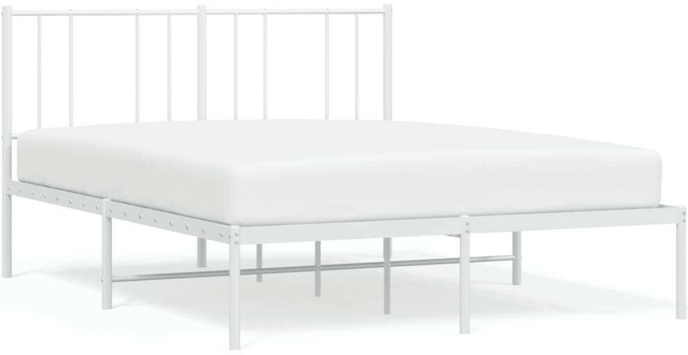 Letti vidaXL Bed frame with headboard metal 160x200cm (352532)