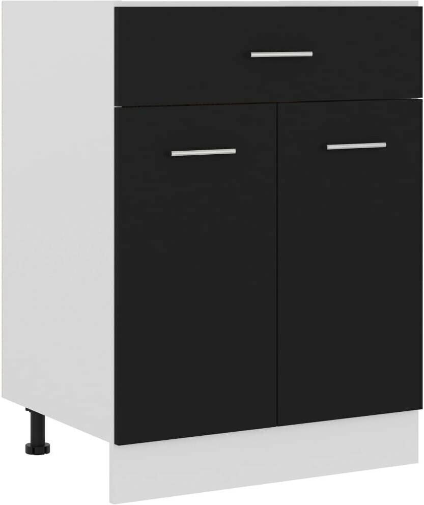 vidaXL Black drawer base 60x46x81,5 cm Mobili da cucina