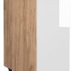 VICCO Apothecary base cabinet Fame-Line 30 cm oak/white high gloss modern Mobili da cucina