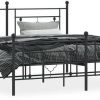 vidaXL Bed frame with head and footboard metal 183x213cm (374362) Letti