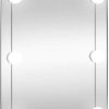 vidaXL Wall mirror with LED lights 35x80 cm glass oval Specchi