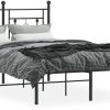 Letti vidaXL Bed frame with headboard metal 120x200cm (374337)