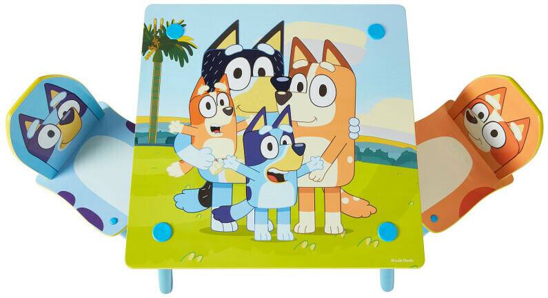 Moose Toys Table and 2 Chairs SetBluey Set tavolo e sedie per bambini