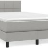 Letti vidaXL Box spring bed with mattress 120x200cm fabric (3140041)