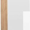 Livinity Fame-Line wall cabinet, 45 cm, white high gloss/Goldkraft oak Mobili da cucina