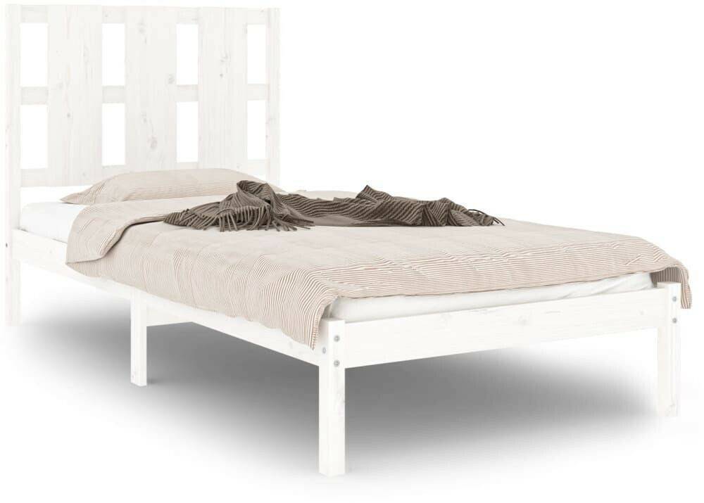 vidaXL Solid wood bed pine 90x200cm (3105586) Letti