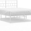 Letti vidaXL Bed frame with headboard metal 150x200cm (355710)